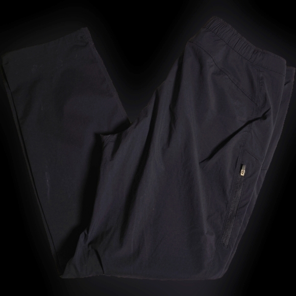 NWT CRZ YOGA Straight leg jogger pants.  Size 12 or Lg Black - Picture 1 of 12